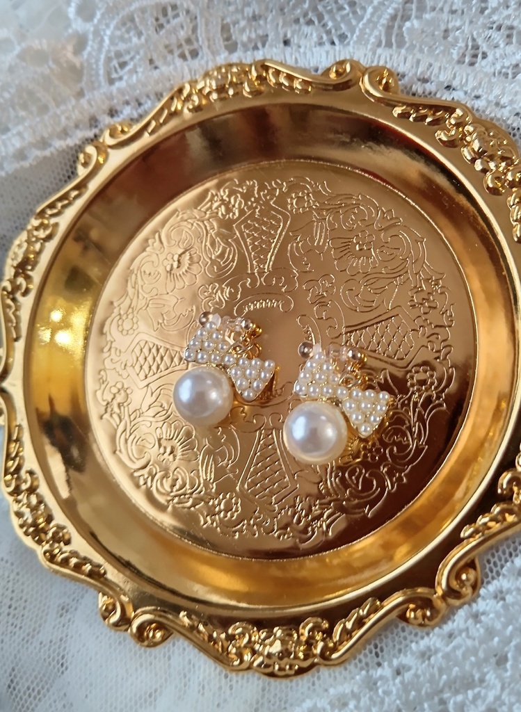 パールリボン🎀ピアス