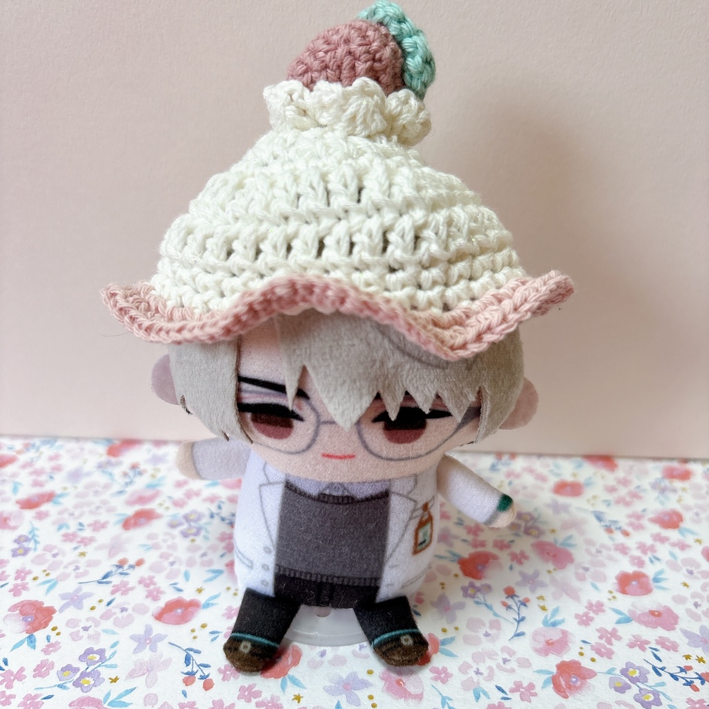 ぬいぐるみ 10cm ショートケーキ風帽子