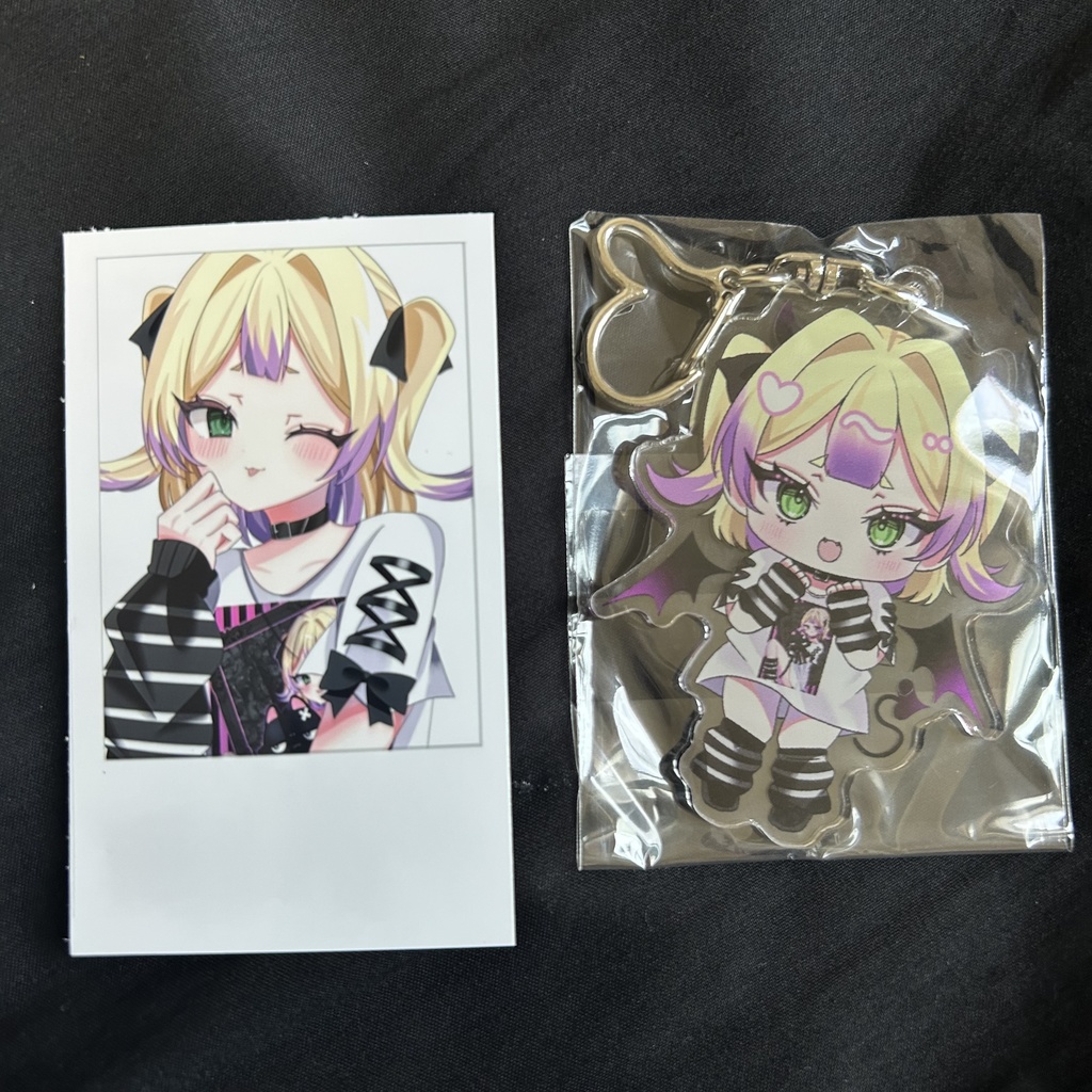 わからせちょろ　アクリルキーホルダー&チェキ風カード