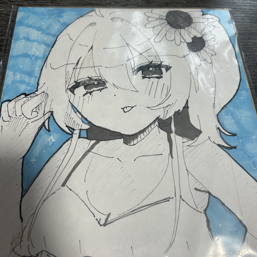夏色まつり　色紙