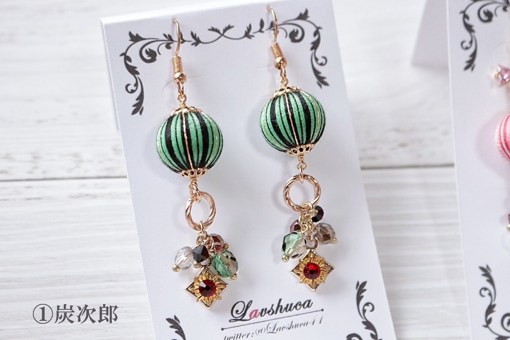 同期組イメージ 巻き玉ピアス