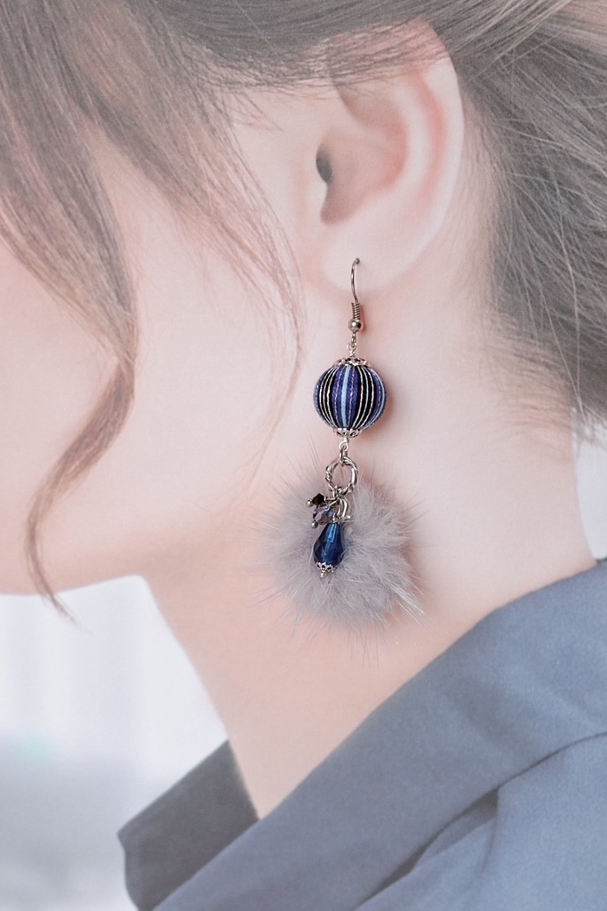 同期組イメージ 巻き玉ピアス