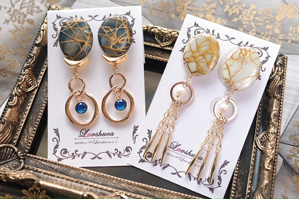 三日月&鶴丸　イメージピアス