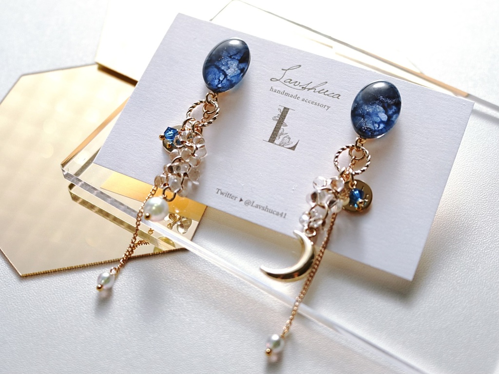 【12月】三日月宗近&鶴丸国永 イメージピアス