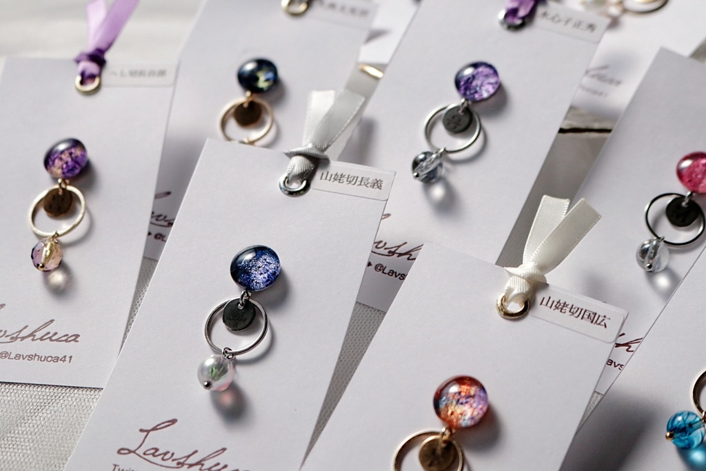 【1月】刀剣男士イメージ　片耳イヤリング　11種