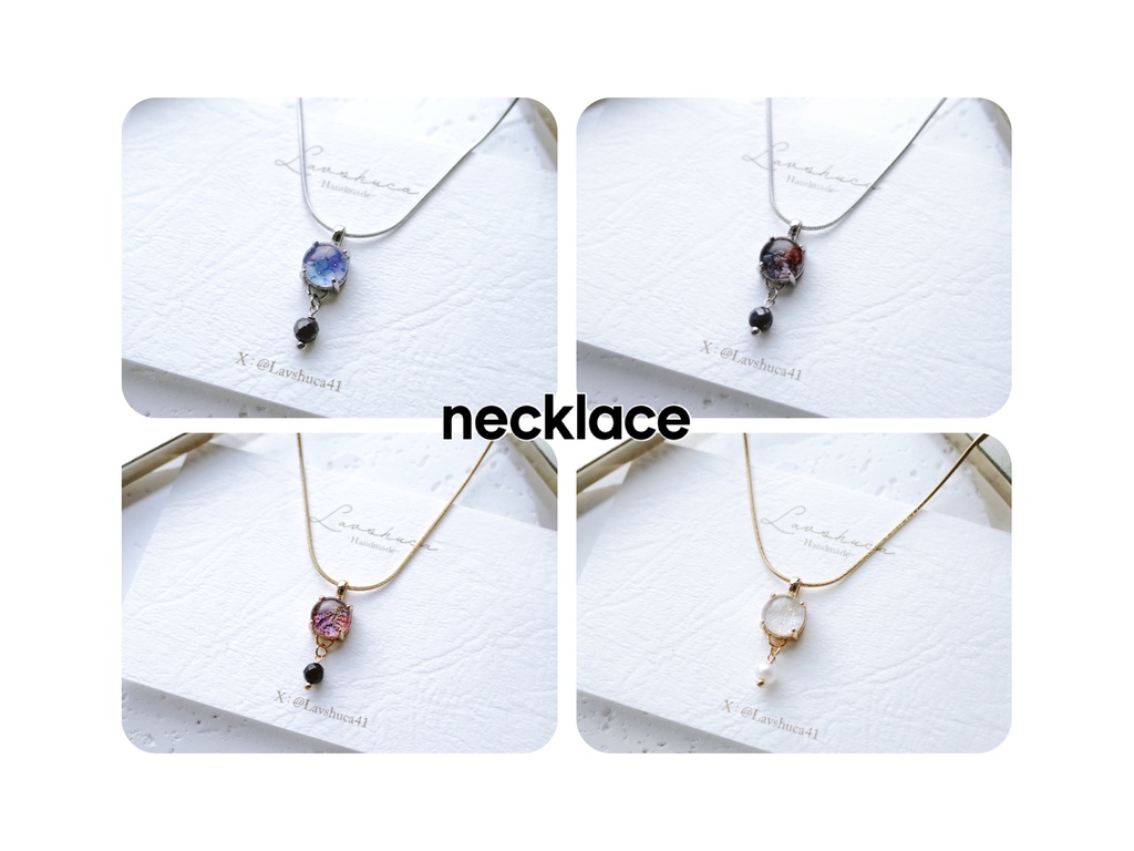 【11月】刀剣男士イメージ　天然石付きネックレス4種