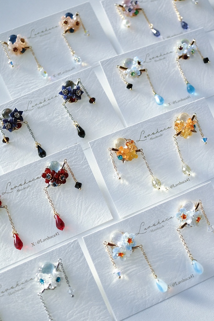 【11月】華と刀イヤリング 刀剣男士イメージデザイン14種