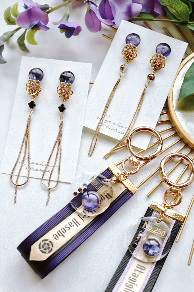 【2月】へし切長谷部＆安宅切イメージ　アクセサリー4種