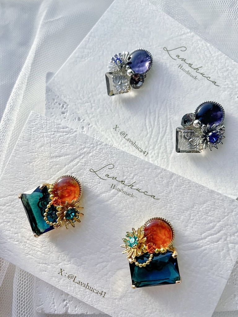 【1月】sparkle/伯仲極イメージ ピアス&イヤリング