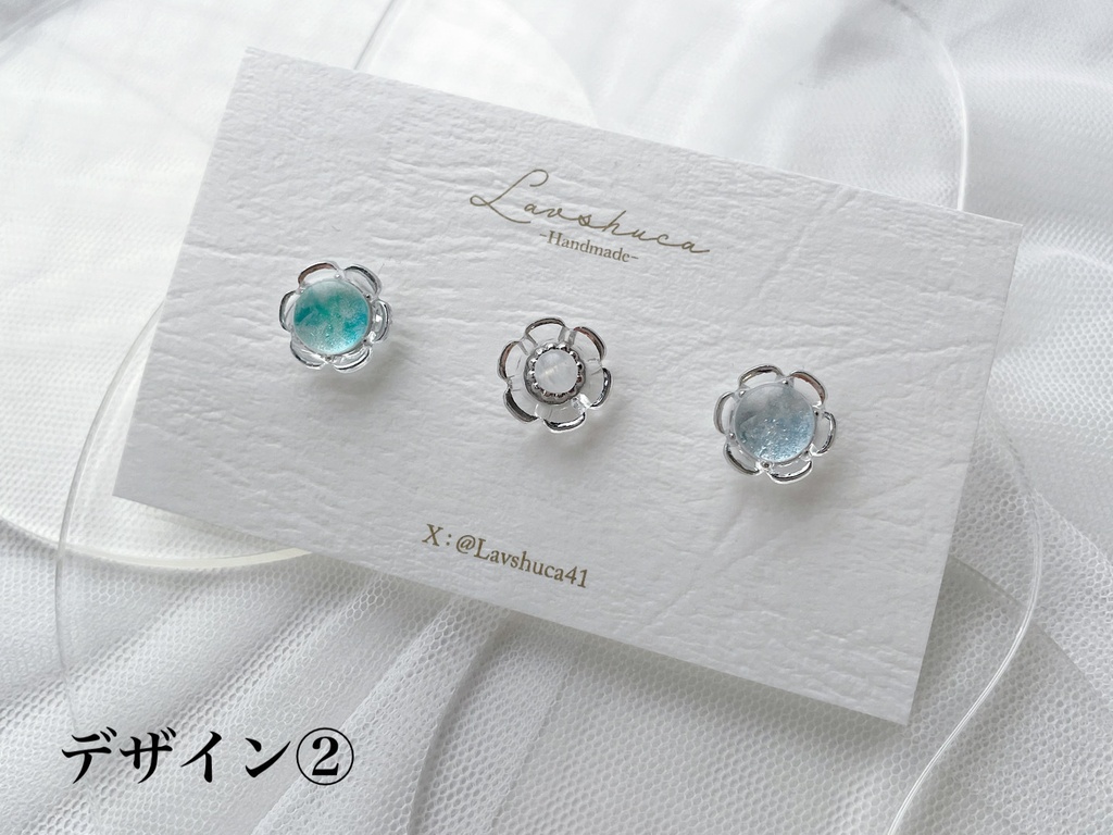 【6月】雲生イメージ ピアス/イヤリング3種