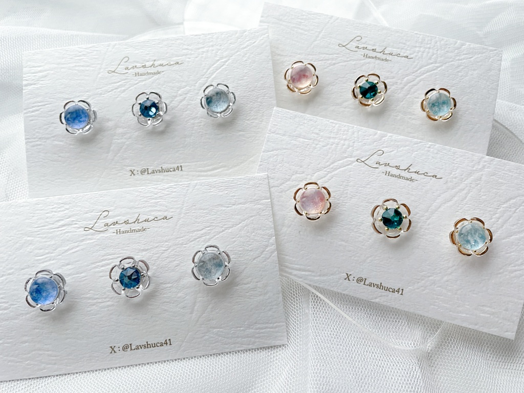 【6月】伯仲イメージ　3個セットピアス/イヤリング