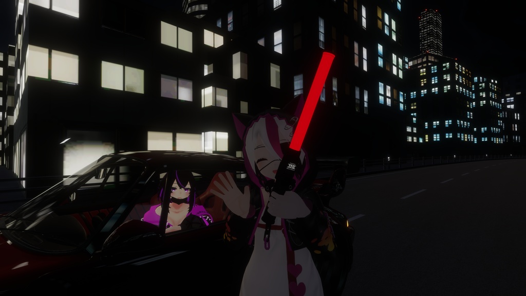 【3Dモデル】誘導棒・誘導灯