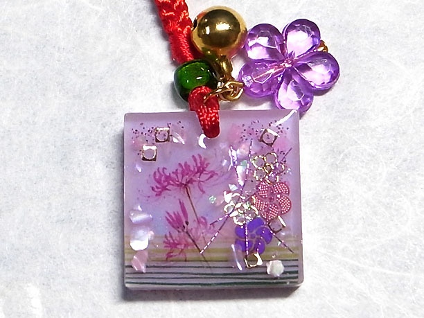 レジン根付「緋袍」