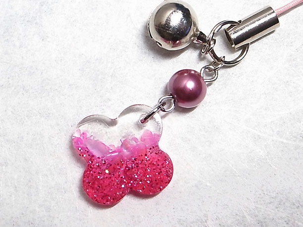 レジンストラップチャーム「花野」