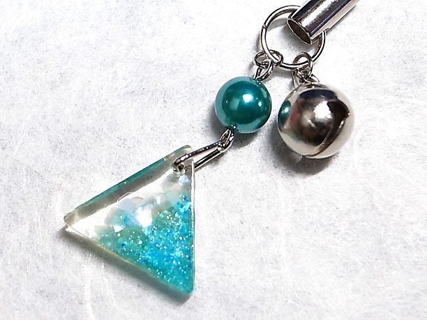 レジンストラップチャーム「有情」