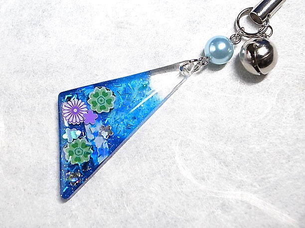 レジンストラップチャーム「有情」