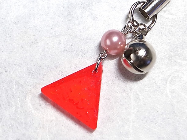 レジンストラップチャーム「有情」