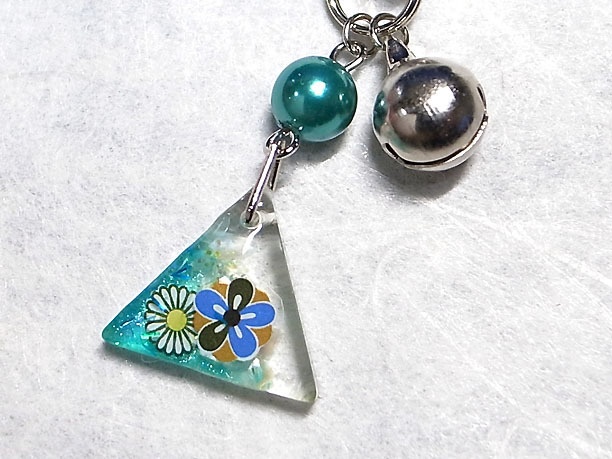 レジンストラップチャーム「有情」