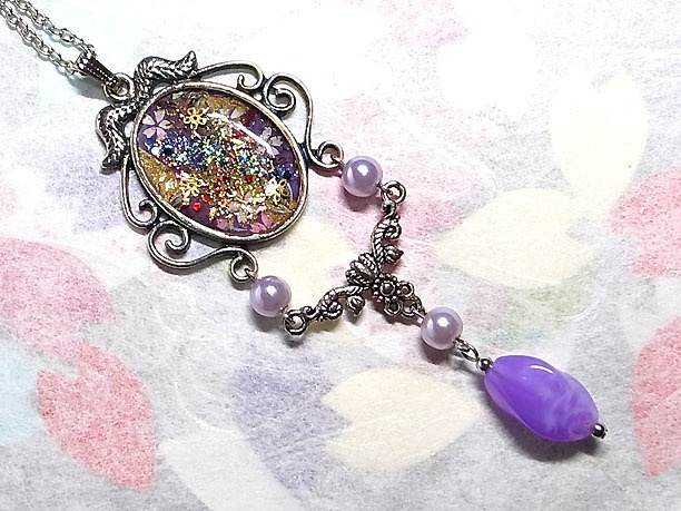 レジンペンダント「慈雨」