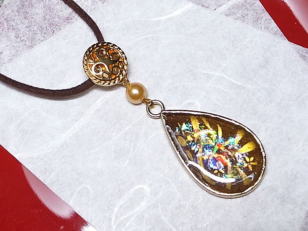 レジンペンダント「暁露」