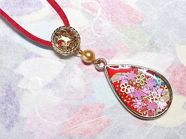 レジンペンダント「暁露」