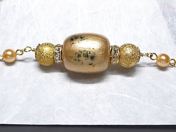 絵付けビーズネックレス「杖柱」