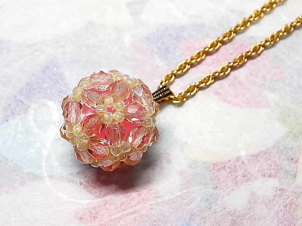 ビーズボールペンダント「玲瓏」