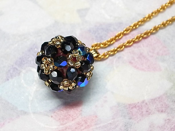 ビーズボールペンダント「玲瓏」