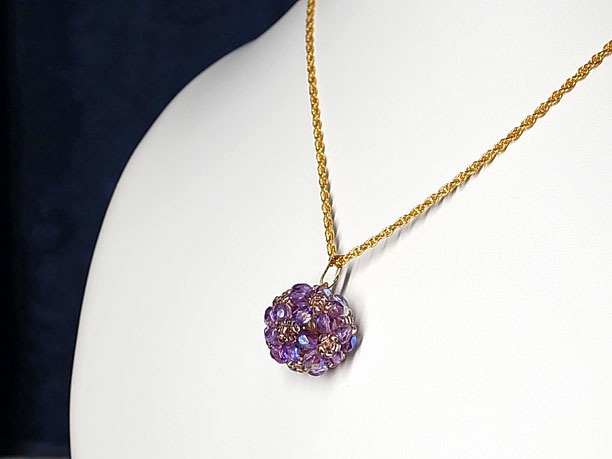 ビーズボールペンダント「玲瓏」