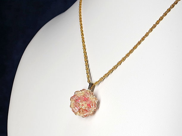 ビーズボールペンダント「玲瓏」