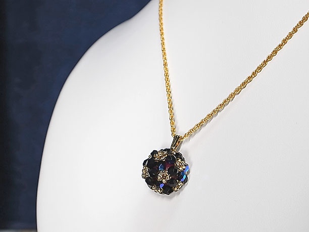 ビーズボールペンダント「玲瓏」