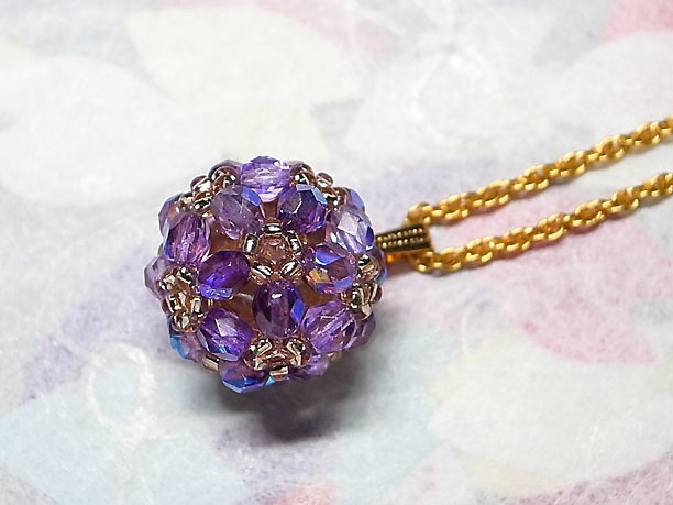 ビーズボールペンダント「玲瓏」