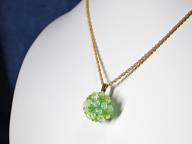 ビーズボールペンダント「玲瓏」