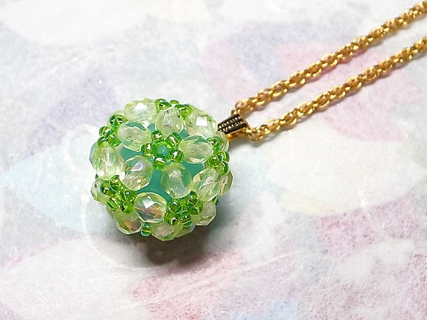 ビーズボールペンダント「玲瓏」