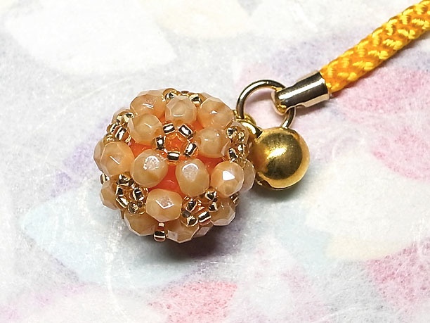 ビーズボール根付「珠玉」