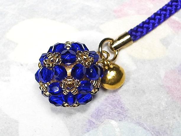 ビーズボール根付「珠玉」