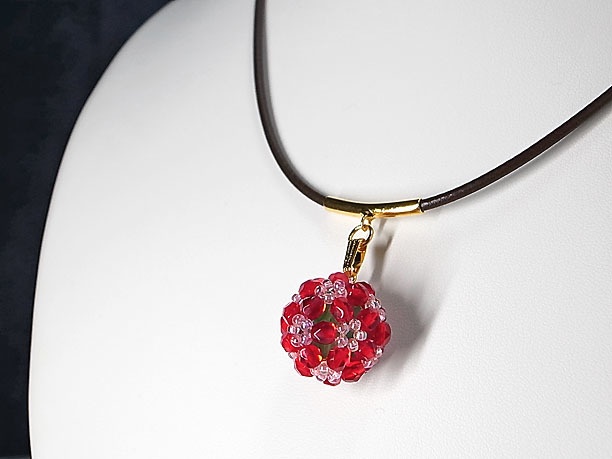 ビーズボールペンダント「鈴杵」