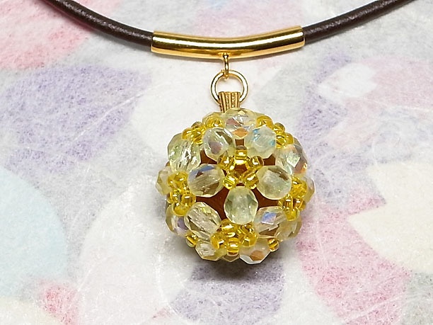 ビーズボールペンダント「鈴杵」