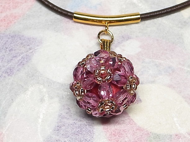 ビーズボールペンダント「鈴杵」