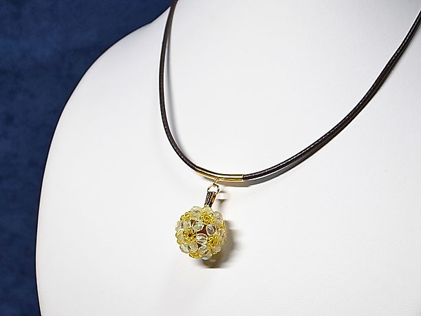 ビーズボールペンダント「鈴杵」