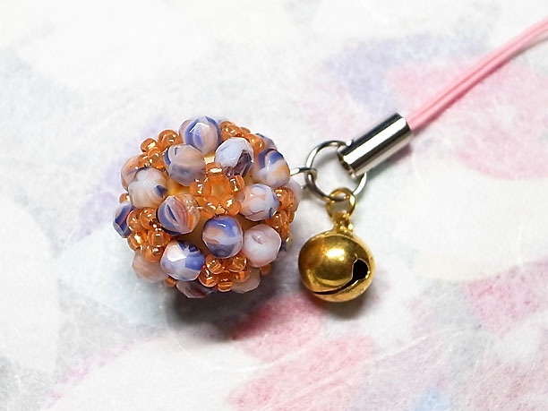 ビーズボールストラップ「光輝」