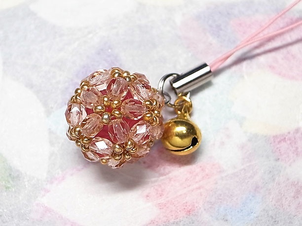 ビーズボールストラップ「光輝」