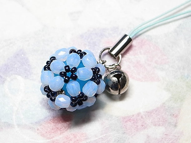 ビーズボールストラップ「光輝」