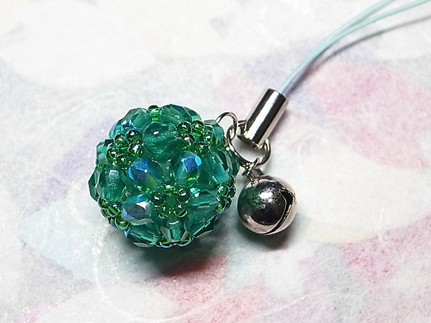 ビーズボールストラップ「光輝」