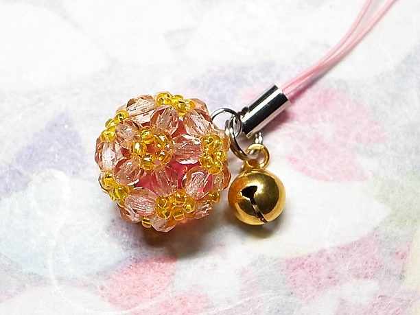 ビーズボールストラップ「光輝」