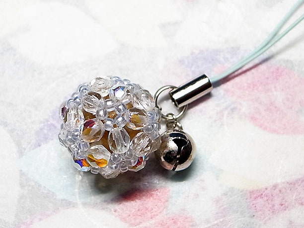 ビーズボールストラップ「光輝」