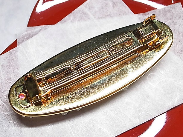 つまみ細工のバレッタ「花園」