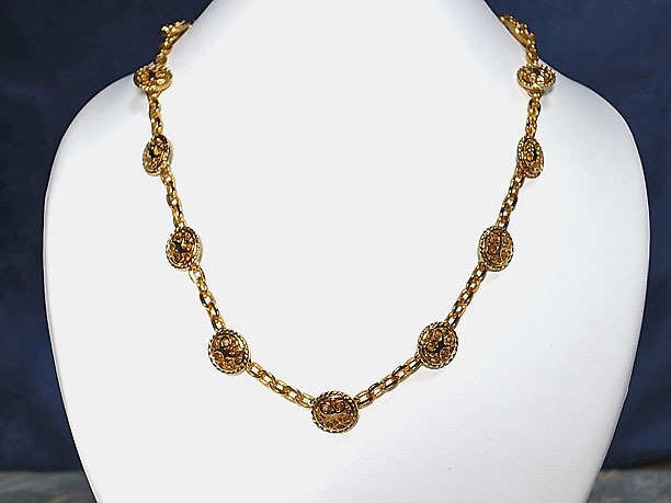 ビーズ・ネックレス「葛折」