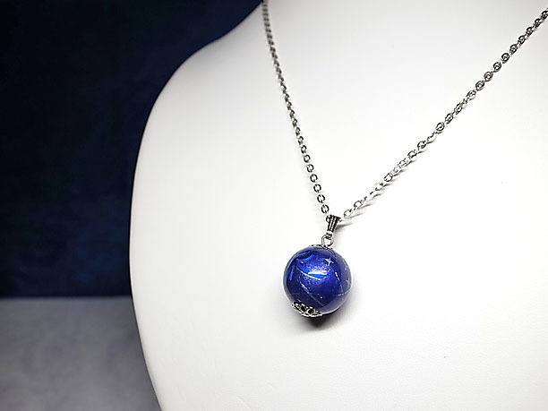 絵付けビーズペンダント「清淑」