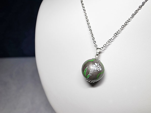 絵付けビーズペンダント「清淑」